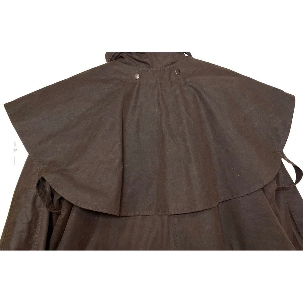 AUSTRALIAN OUTBACK Outfitters Genuine Duster Coat Mens Size L Oilskins Liner